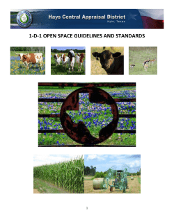 1-d-1 open space guidelines and standards
