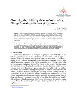 Shattering the civilizing claims of colonialism: George
