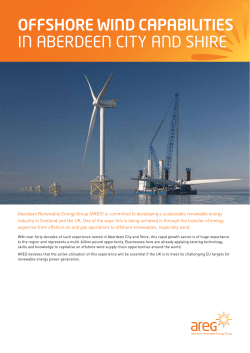 OFFSHORE WIND CAPABILITIES IN ABERDEEN CITY AND SHIRE