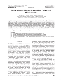 Ductile Behaviour Characterization of Low Carbon Steel
