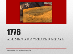 ALL MEN ARE CREATED EQUAL