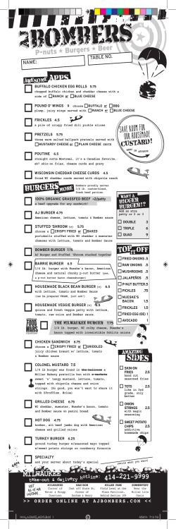 menu - Hospitality Democracy