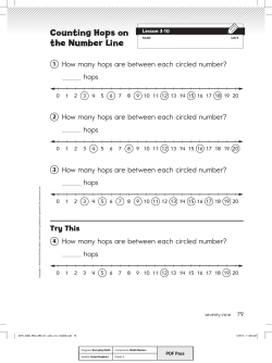 Counting Hops on the Number Line
