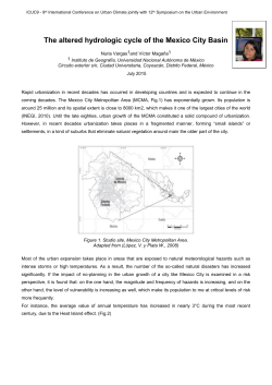 The altered hydrologic cycle of the Mexico City Basin