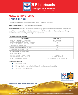 METAL CUTTING FLUIDS HP KOOLKUT 40