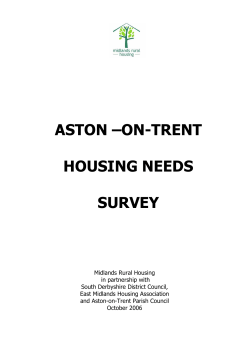 Aston on Trent - South Derbyshire District Council