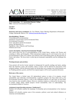 Course Syllabus
