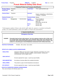 Propylene MSDS E-4648