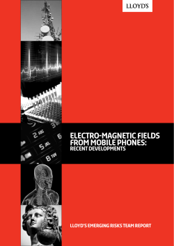 Electro-magnetic fields from mobile phones