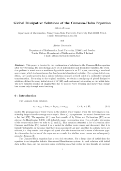Global Dissipative Solutions of the Camassa