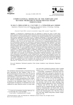 computational modeling of the forward and reverse problems