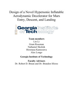 Design of a Novel Hypersonic Inflatable Aerodynamic Decelerator