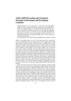 2 HIV/AIDS Prevention and Treatment Countries Strategies in