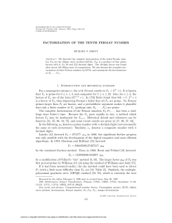 factorization of the tenth fermat number