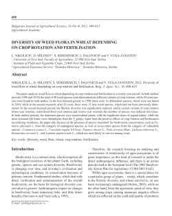 See the article as a PDF - Bulgarian Journal of Agricultural Science