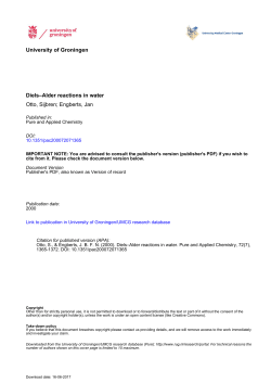 Diels&ndash;Alder reactions in water