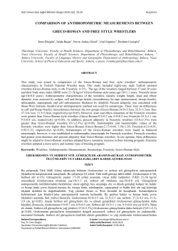 comparison of anthropometric measurements between greco