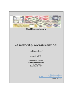 22 Reasons Why Black Businesses Fail