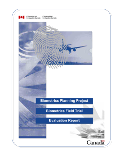 Biometrics Field Trial Evaluation Report