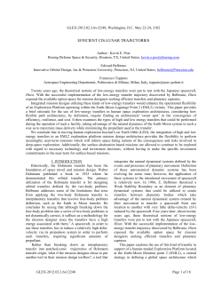 efficient cis-lunar trajectories