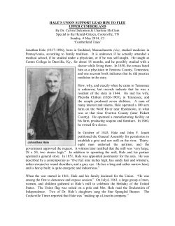 HALE`S UNION SUPPORT LEAD HIM TO FLEE UPPER