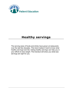 Healthy Servings - Hamilton Health Sciences