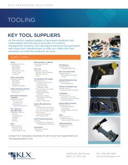 Tooling flyer - KLX Aerospace Solutions