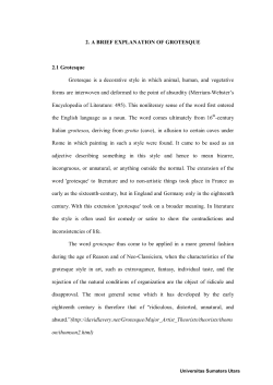 2. A BRIEF EXPLANATION OF GROTESQUE 2.1