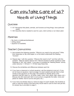 Needs of Living Things