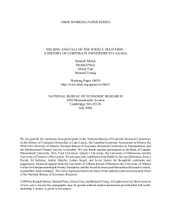 The Rise and Fall of the Widely Held Firm