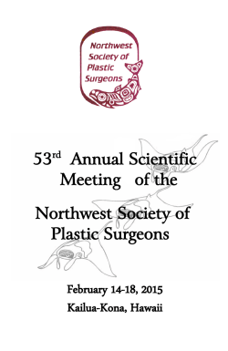 Meeting of the Northwest Society of Plastic Surgeons