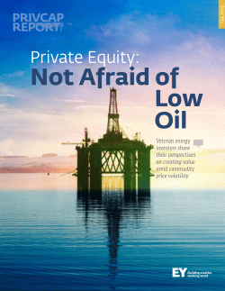 Private Equity: Not Afraid of Low Oil