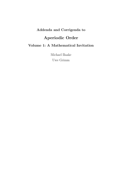 Addenda and Corrigenda