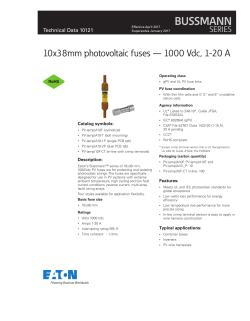 PV-15A10-T Datasheet
