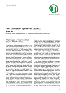 Time-Correlated Single Photon Counting