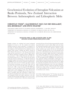 Geochemical Evolution of Intraplate Volcanism at