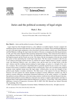 Juries and the political economy of legal origin