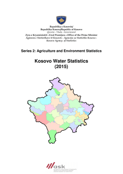 Kosovo Water Statistics (2015) - Agjencia e Statistikave t&euml; Kosov&euml;s
