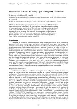 Bioapplication of Plasma Jet Fed by Argon and Argon/O2 Gas Mixture