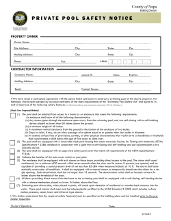 private pool safety notice