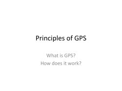 Principles of GPS