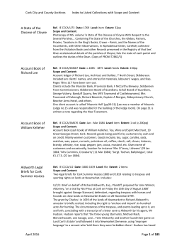 to Listed Collections with Scope and Content