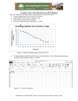 Creating a chart with Microsoft Excel 2013 (Biology)
