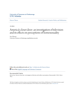 America`s closet door: an investigation of television