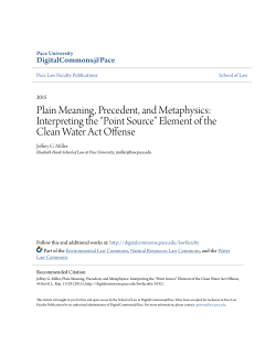 Interpreting the &ldquo;Point Source&rdquo; Element of the Clean Water Act Offense