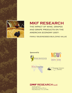 MKF Research, The Impact of Wine, Grapes, and Grape Products on