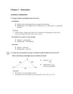 Chapter 3 &ndash; Kinematics