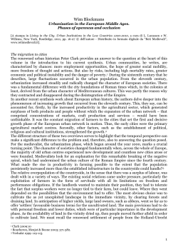 Urbanisation in the European Middle Ages