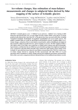 Ice-volume changes, bias estimation of mass