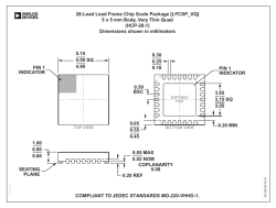 0.50 BSC 0.65 0.55 0.45 COMPLIANT TO JEDEC STANDARDS MO